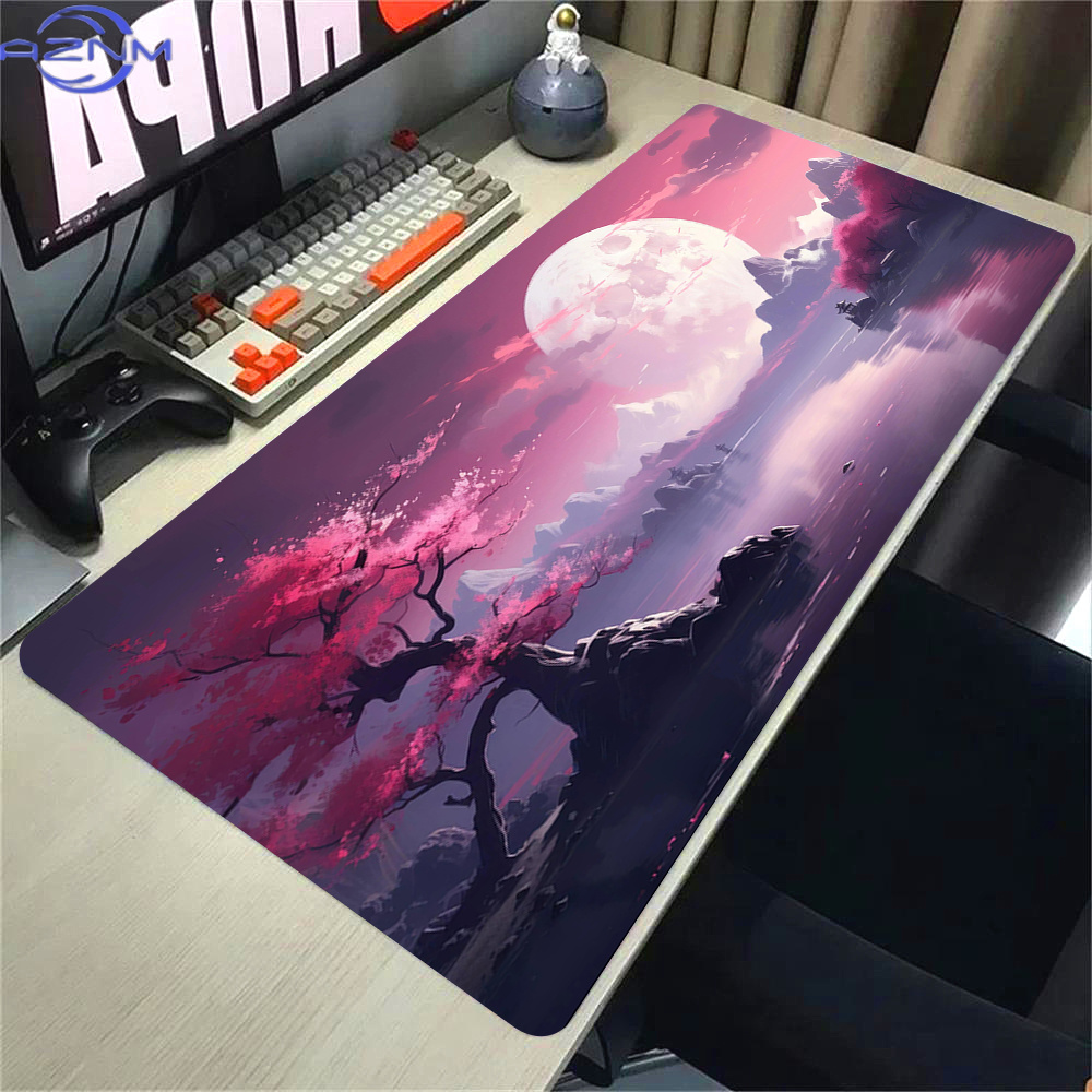 Pink Sakura Anime Mousepad Lan - Pc Gaming Pink 评论和价格