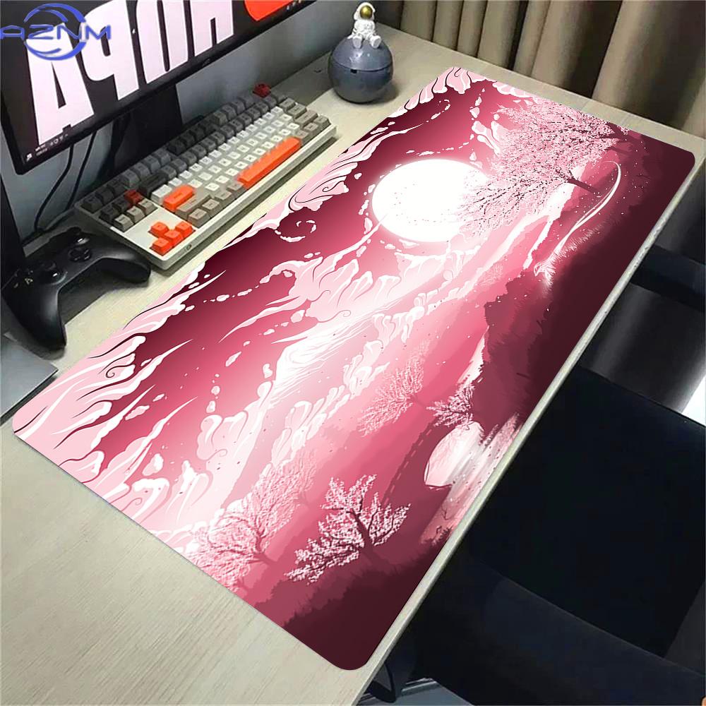 Pink Sakura Anime Mousepad Lan - Pc Gaming Pink 评论和价格