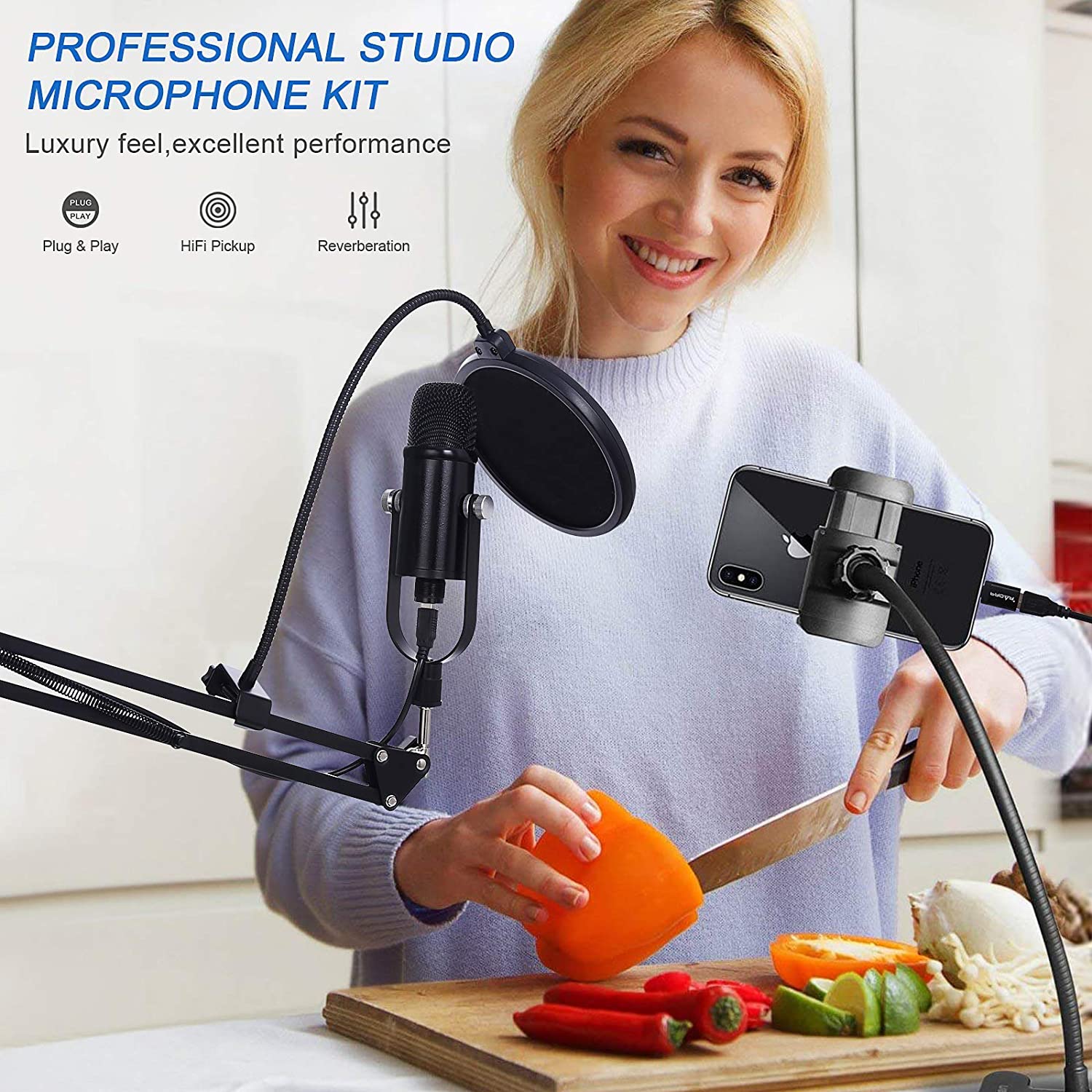 BM86 USB Condenser Microphone  - Pc Gaming Youtubers 评论和价格