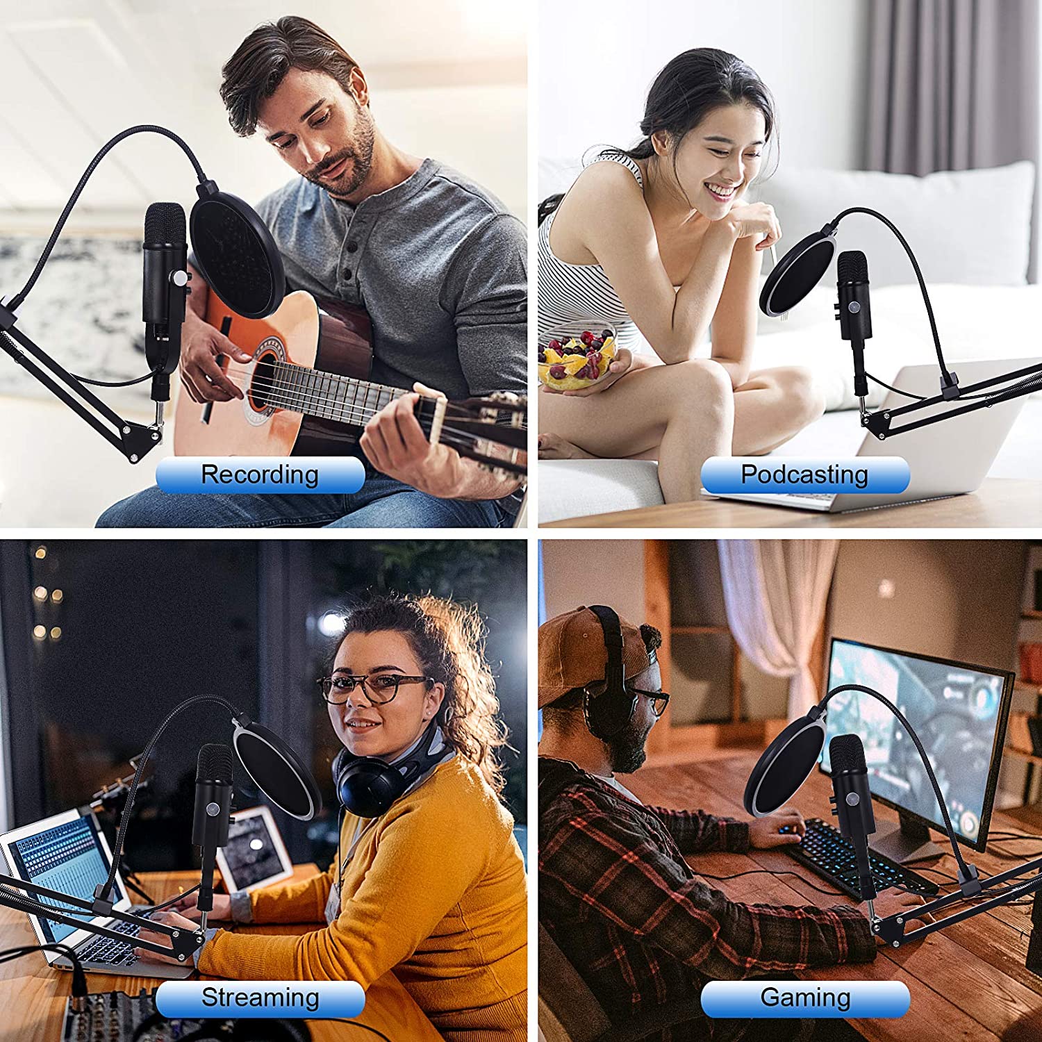 BM86 USB Condenser Microphone  - Pc Gaming Youtubers 评论和价格