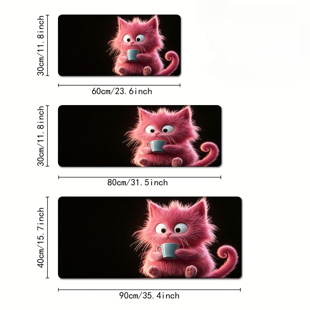 Fantasy Pink Cat Mouse Pad Des - Pc Gaming Pink 评论和价格