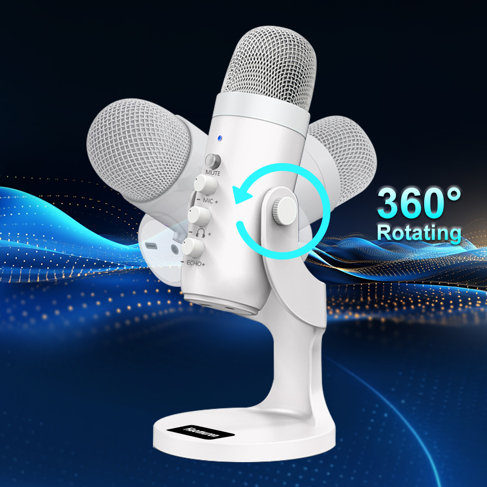 Professional White USB Condens - Pc Gaming Youtubers 评论和价格
