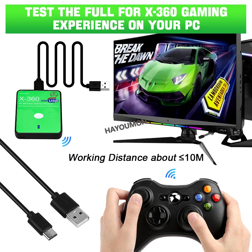 Wireless Gaming Receiver USB C - Pc Gaming Windows 7 评论和价格