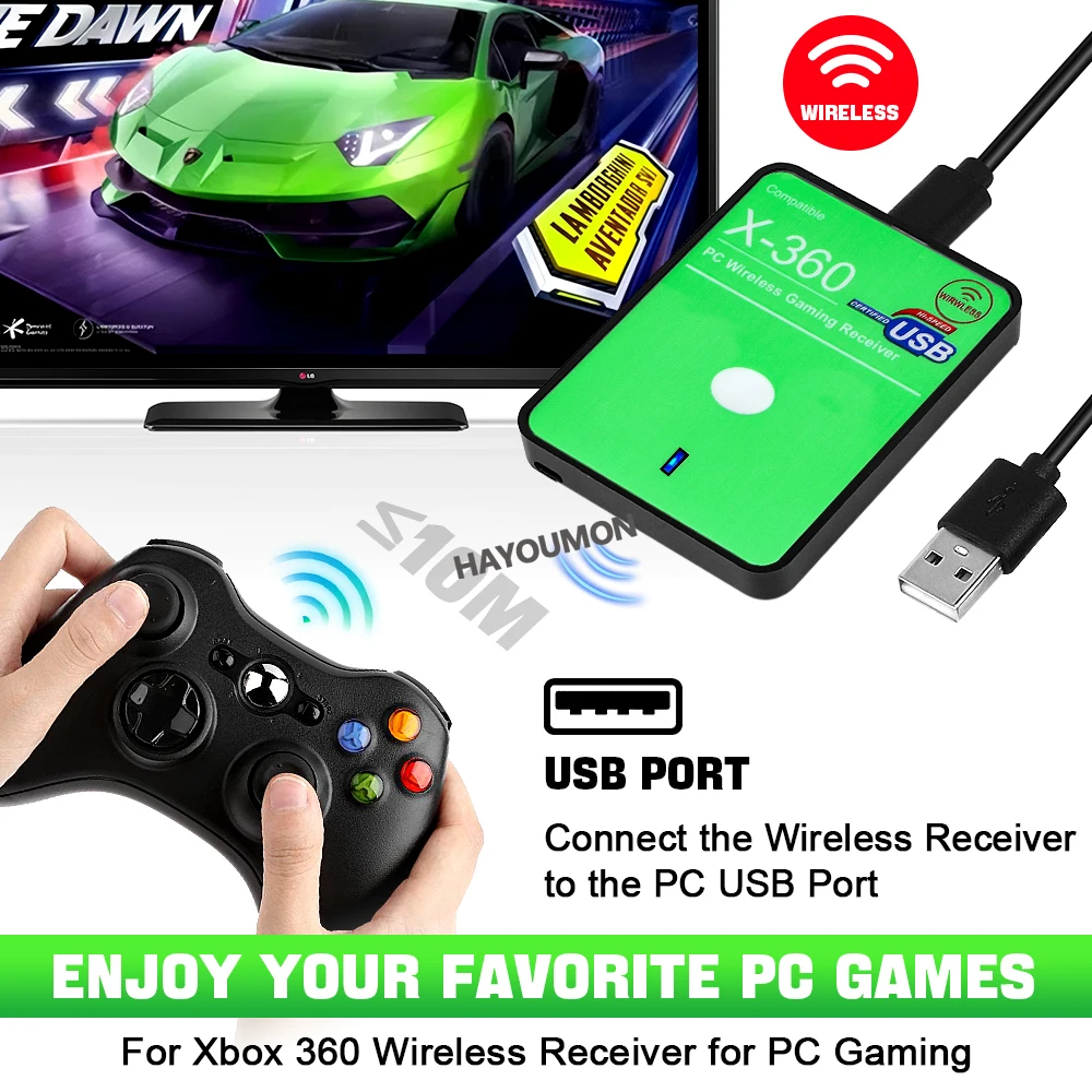 Wireless Gaming Receiver USB C - Pc Gaming Windows 7 评论和价格