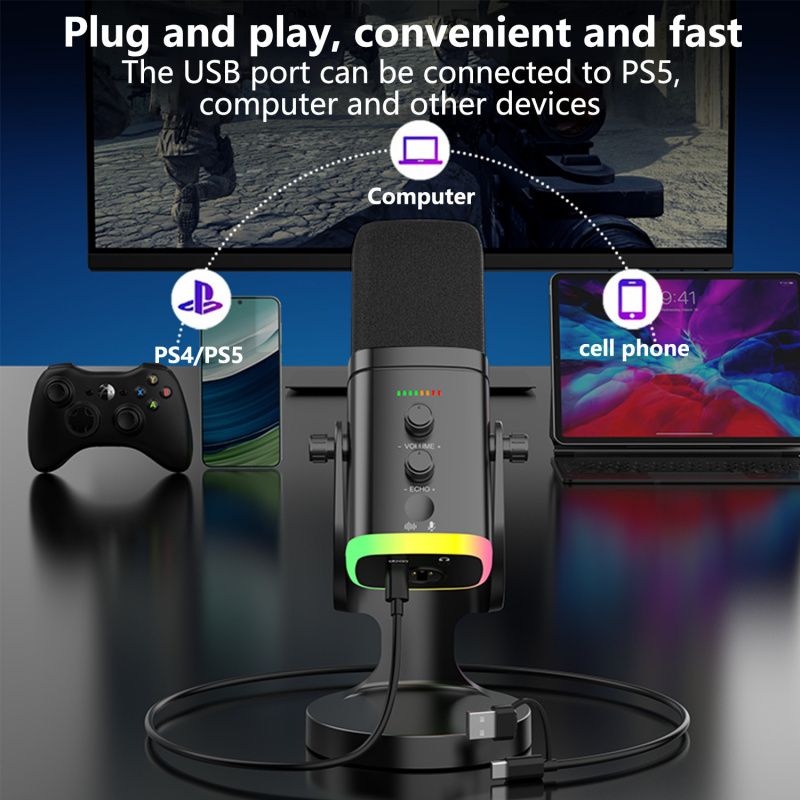 YU8 USB XLR Dynamic Microphone - Pc Gaming Youtubers 评论和价格