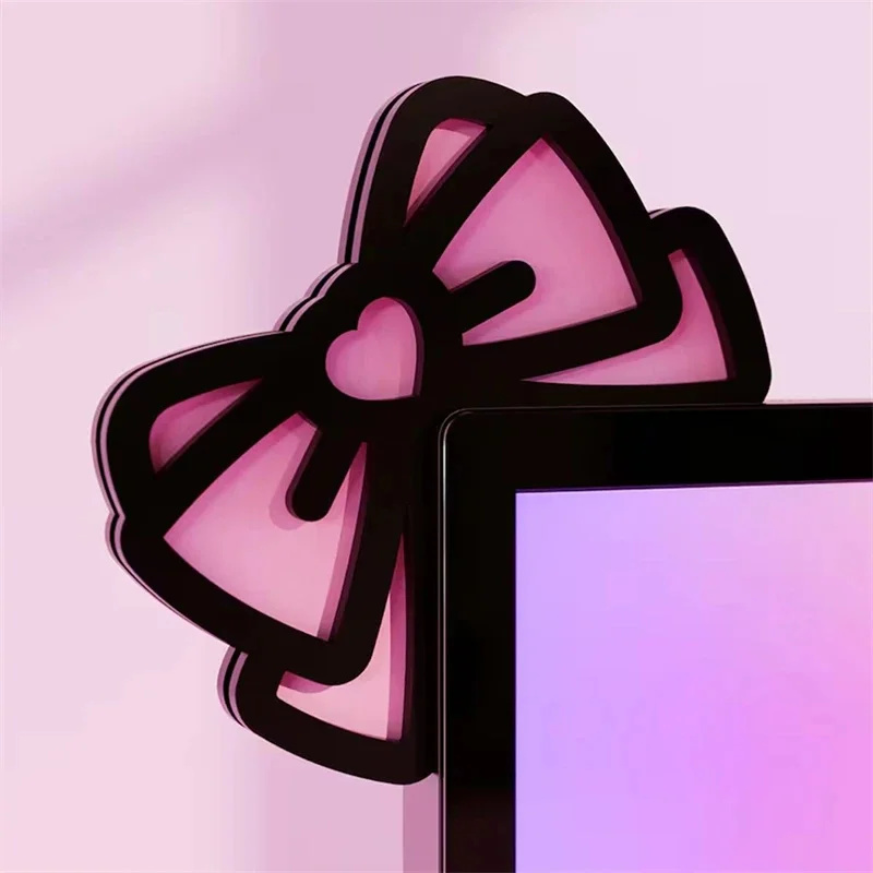 Kawaii Pink Acrylic Bow Monito - Pc Gaming Pink 评论和价格