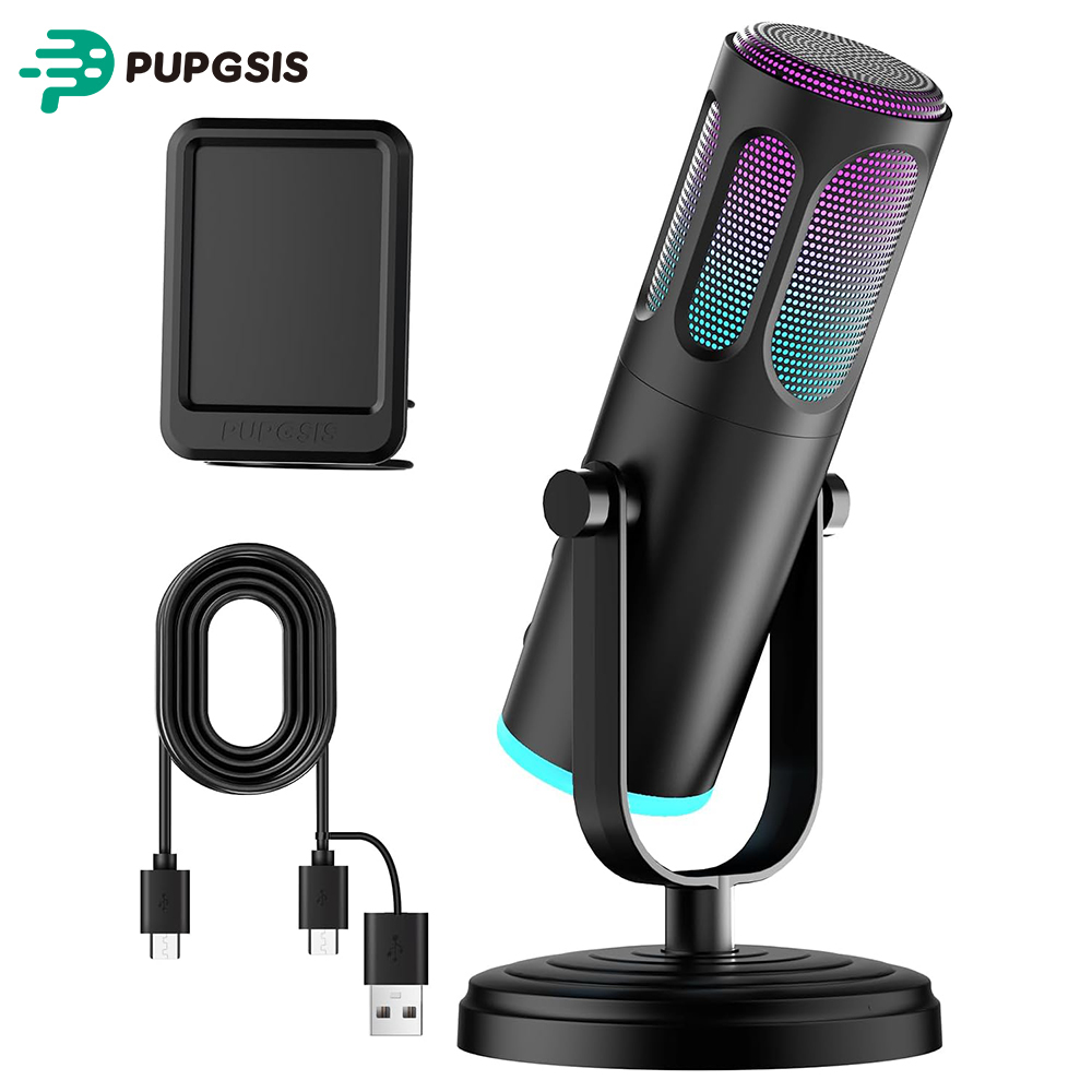 PUPGSIS USB PC Microphone, Gam - Pc Gaming Youtubers 评论和价格