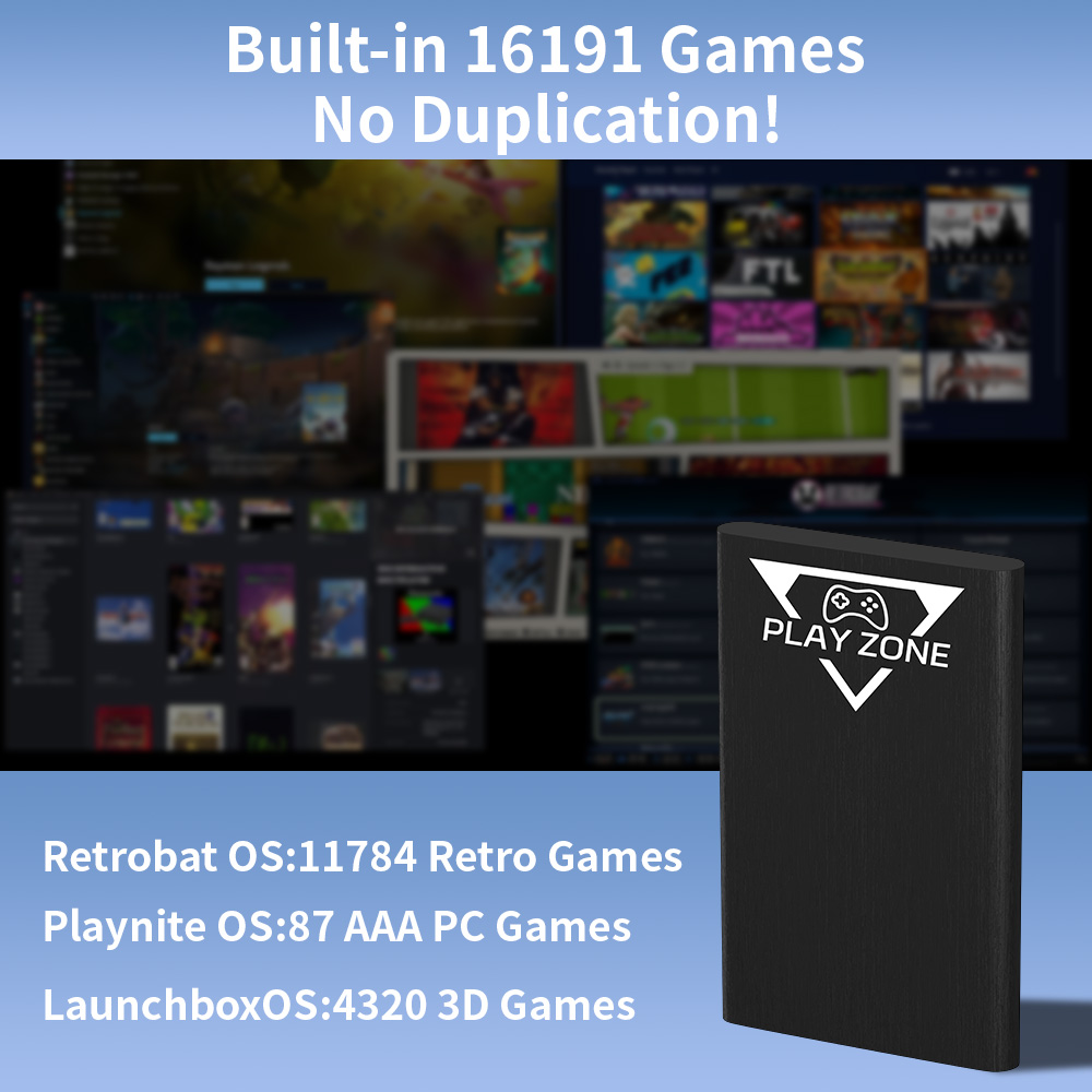 Play Zone 1TB Portable Gaming  - Pc Gaming Aaa 评论和价格