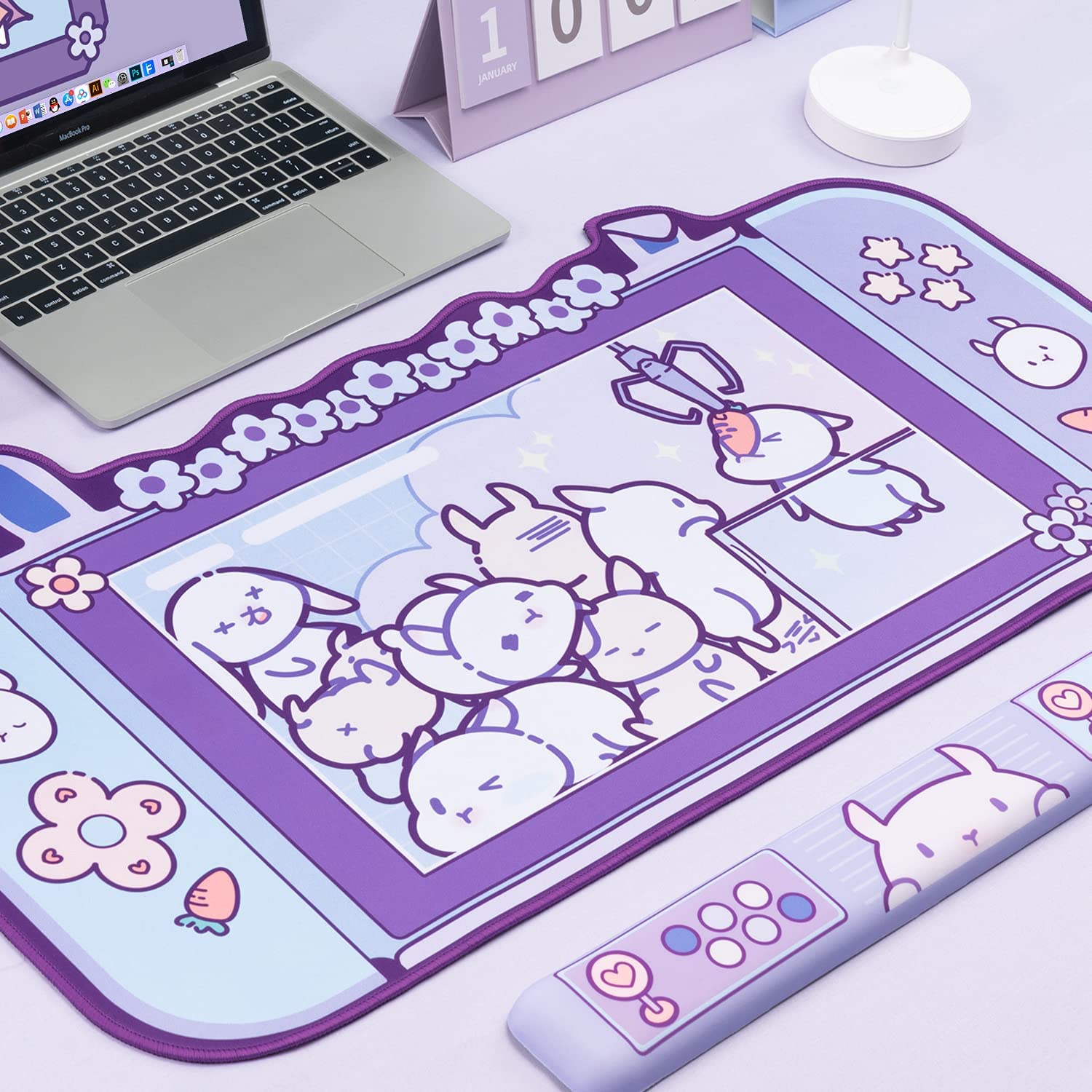 Large Kawaii Gaming Mouse Pad  - Pc Gaming Pink 评论和价格