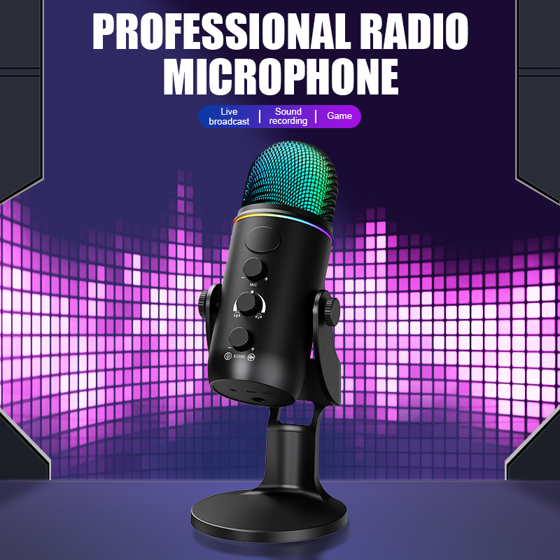 RGB USB Gaming Mic, Plug & Pla - Pc Gaming Youtubers 评论和价格
