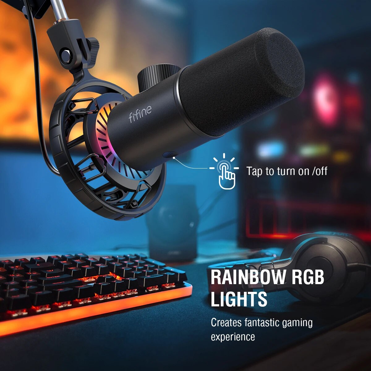 FIFINE Gaming USB Microphone f - Pc Gaming Youtubers 评论和价格